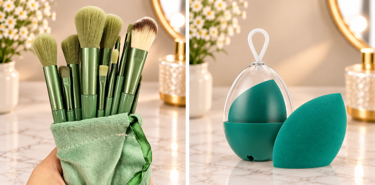 Vellora Beauty™ The Flawless Finish 13-Piece Brush Collection & Pouch
