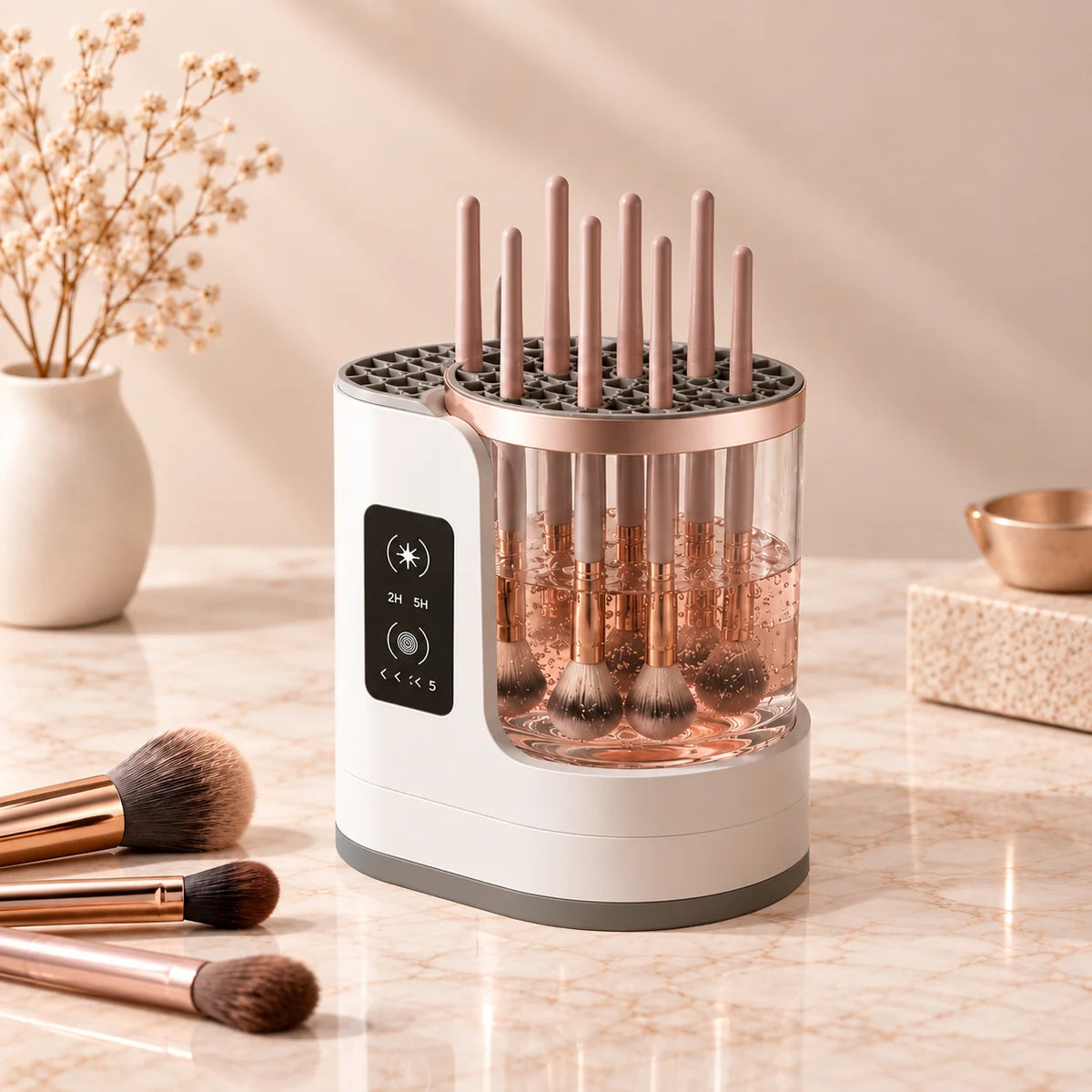Automatic Makeup Brush Cleaner & Dryer – 3-in-1 | Vellora Beauty™