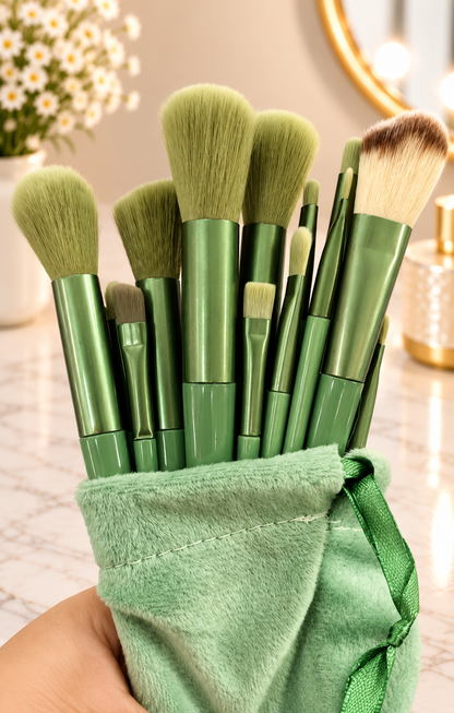 Vellora Beauty™ The Flawless Finish 13-Piece Brush Collection & Pouch